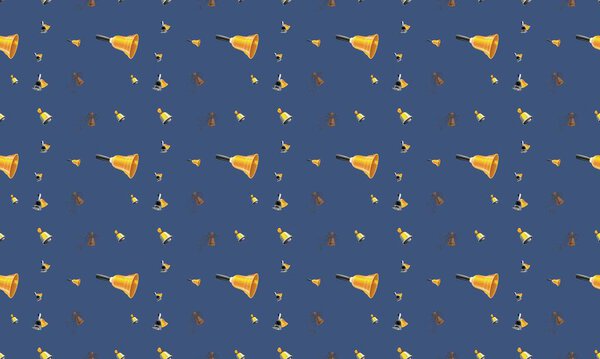 Цветной фон с различными аксессуарами