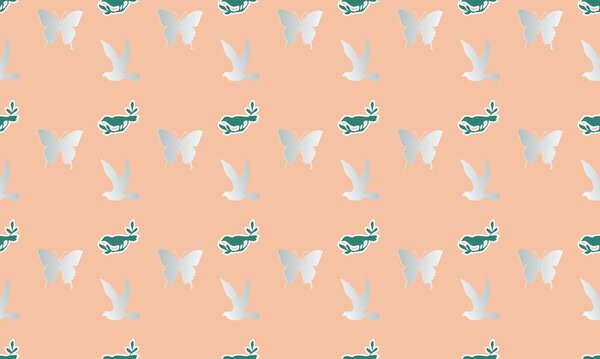 Цветной фон с различными аксессуарами