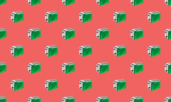 Colored background with different accessories