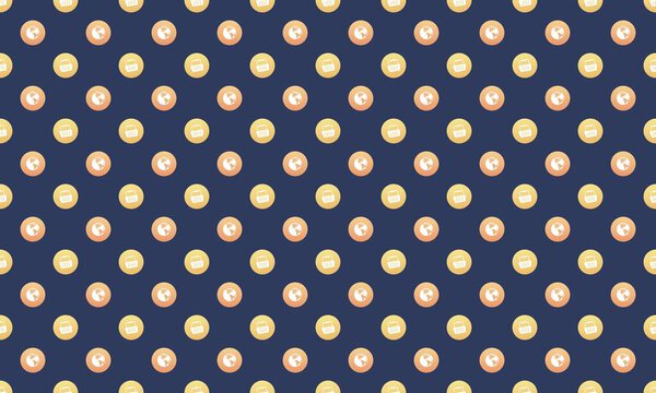 Colored background with different accessories