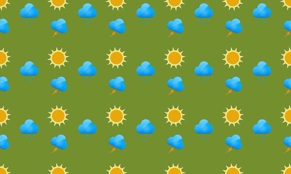 Цветной фон с различными аксессуарами