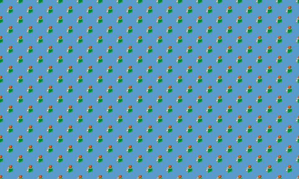 Цветной фон с различными аксессуарами