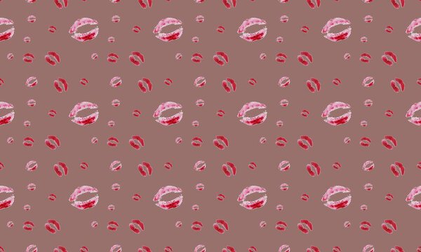 Colored background with different accessories