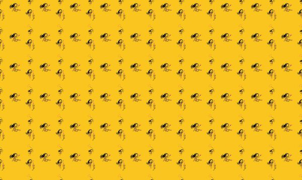 Цветной фон с различными аксессуарами