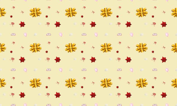 Цветной фон с различными аксессуарами