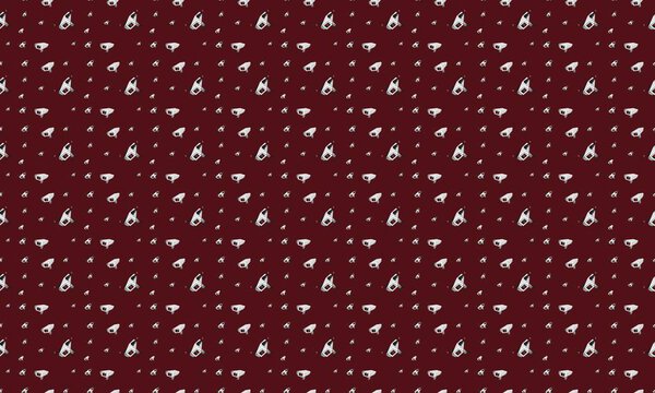 Colored background with different accessories