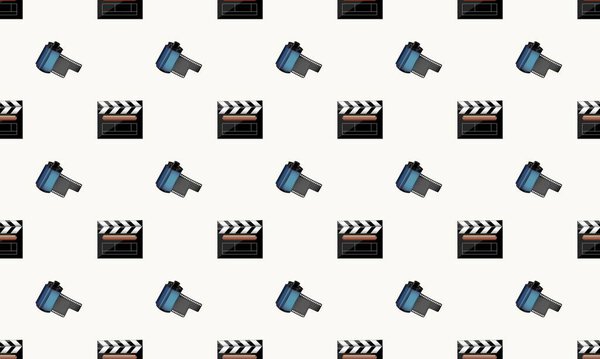 Цветной фон с различными аксессуарами