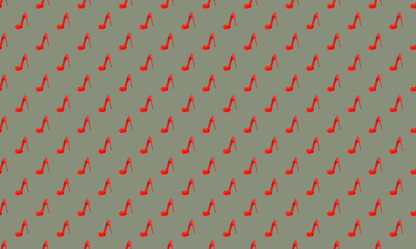 Цветной фон с различными аксессуарами