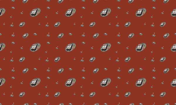 Colored background with different accessories