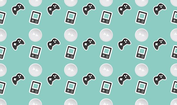 Colored background with different accessories