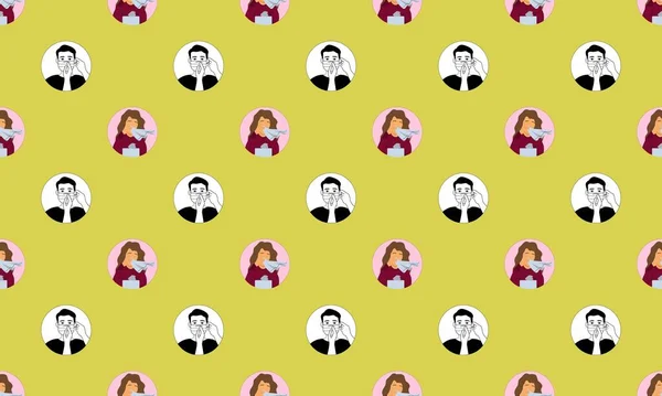 Warna Latar Belakang Dengan Aksesoris Yang Berbeda Grafik Vektor