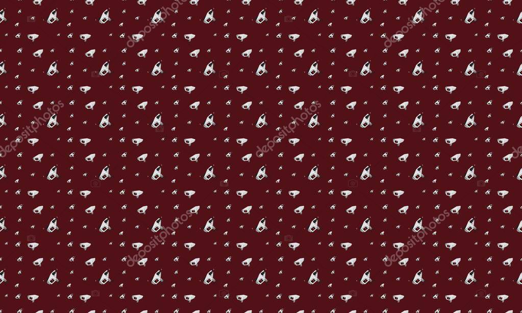 Colored background with different accessories