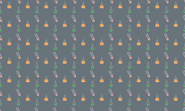 Colored background with different accessories