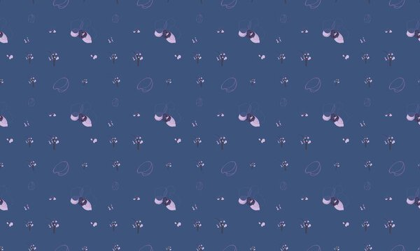 Colored background with different accessories