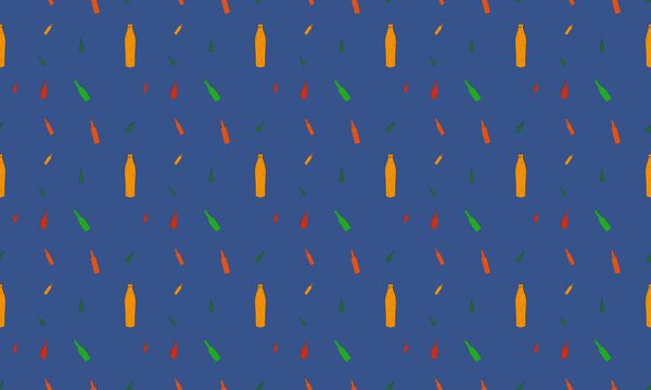 Colored background with different accessories