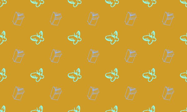 Цветной фон с различными аксессуарами