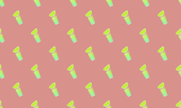 Цветной фон с различными аксессуарами