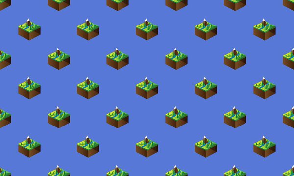 Colored background with different accessories