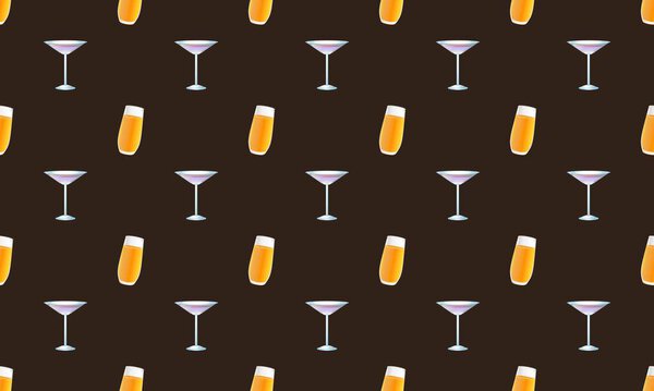 Цветной фон с различными аксессуарами