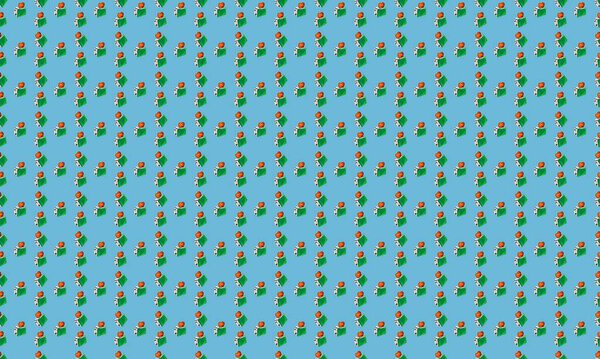 Colored background with different accessories