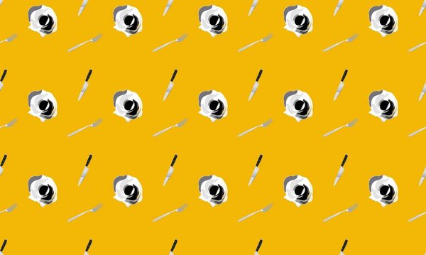 Цветной фон с различными аксессуарами