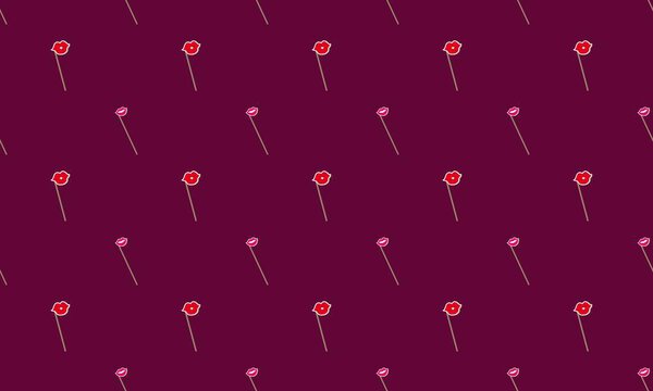 Цветной фон с различными аксессуарами