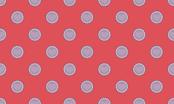 Colored background with different accessories