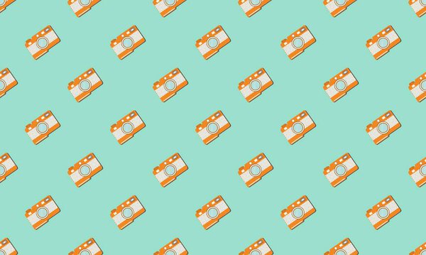 Цветной фон с различными аксессуарами