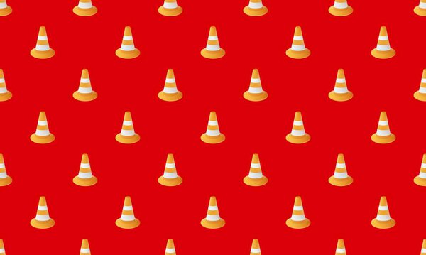 Colored background with different accessories