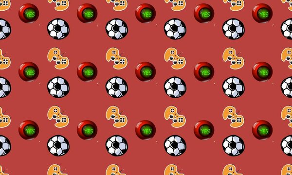 Цветной фон с различными аксессуарами