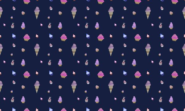 Colored background with different accessories