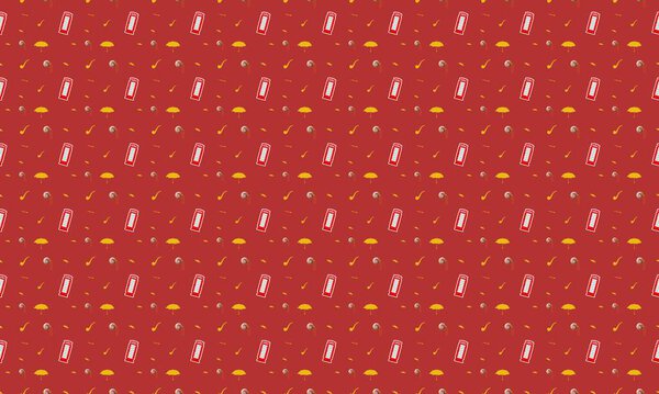 Цветной фон с различными аксессуарами