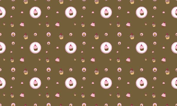 Colored background with different accessories