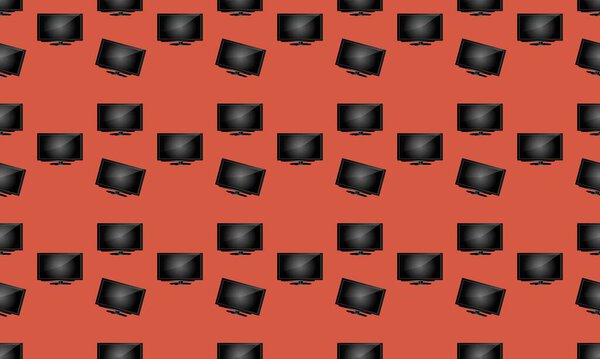 Colored background with different accessories