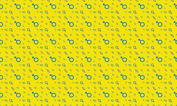 Цветной фон с различными аксессуарами