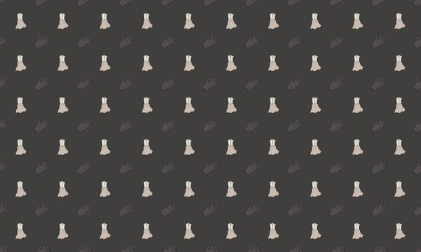 Цветной фон с различными аксессуарами