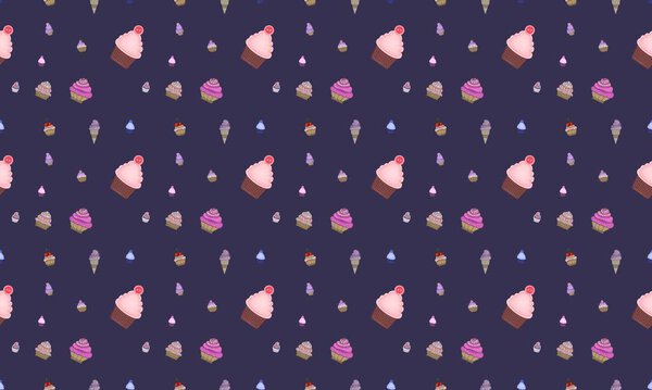 Colored background with different accessories