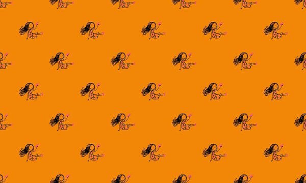 Цветной фон с различными аксессуарами