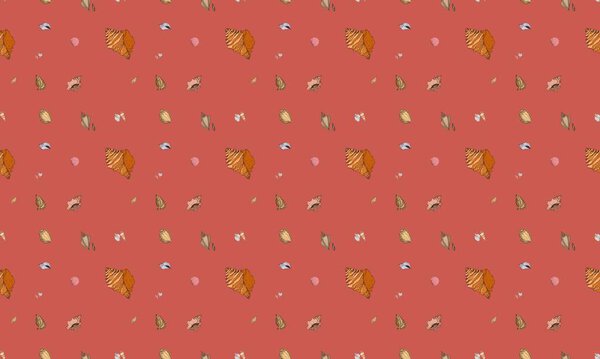 Цветной фон с различными аксессуарами