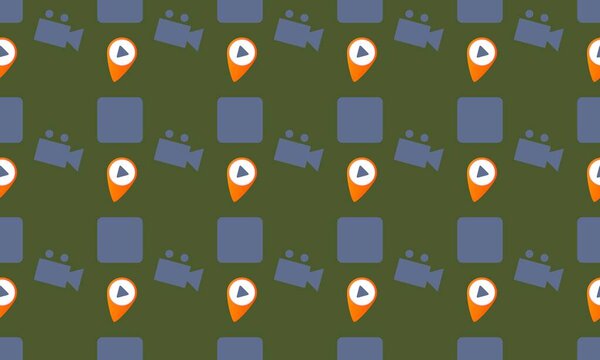 Цветной фон с различными аксессуарами