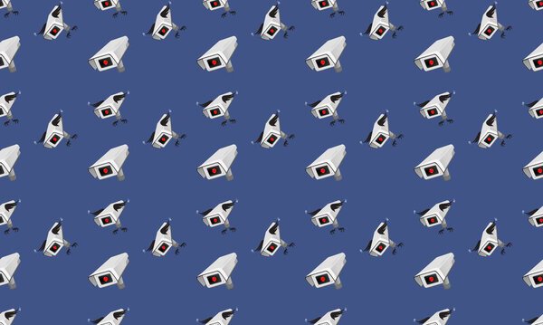 Colored background with different accessories