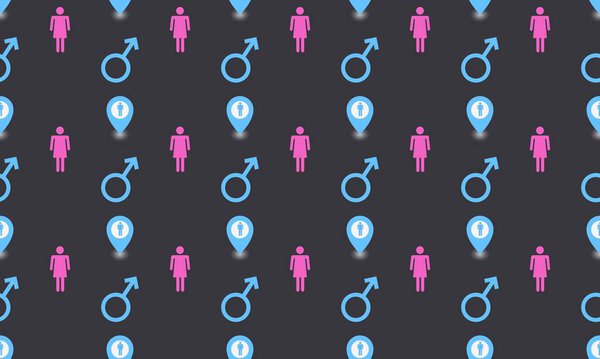 Цветной фон с различными аксессуарами