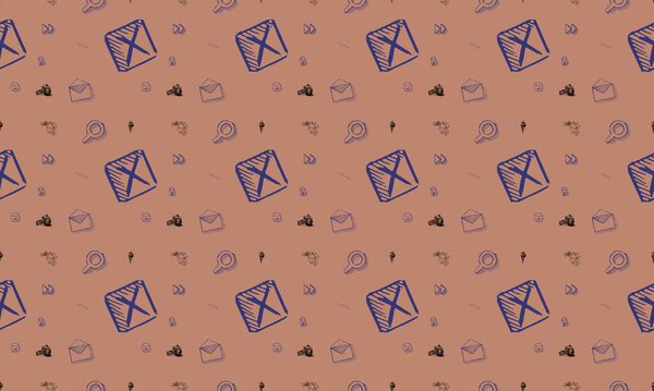 Цветной фон с различными аксессуарами