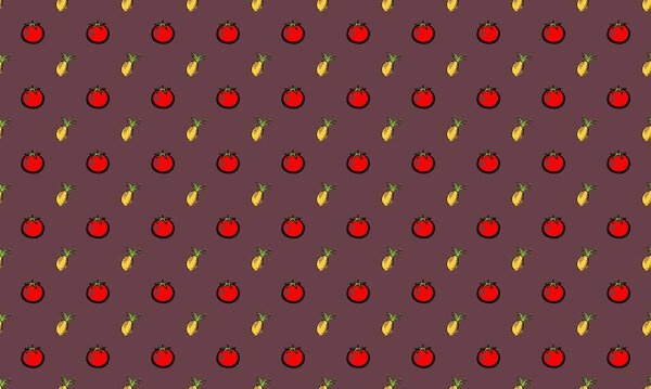 Colored background with different accessories