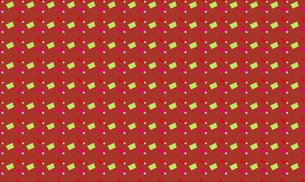 Colored background with different accessories