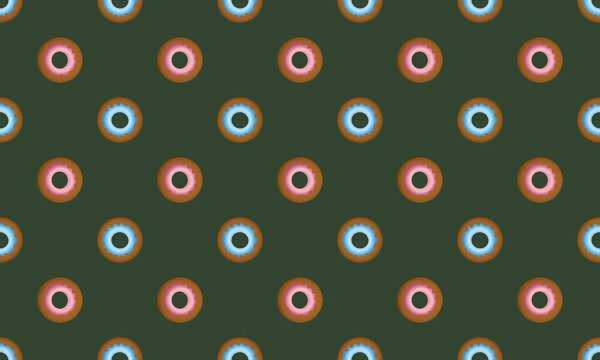 Colored background with different accessories