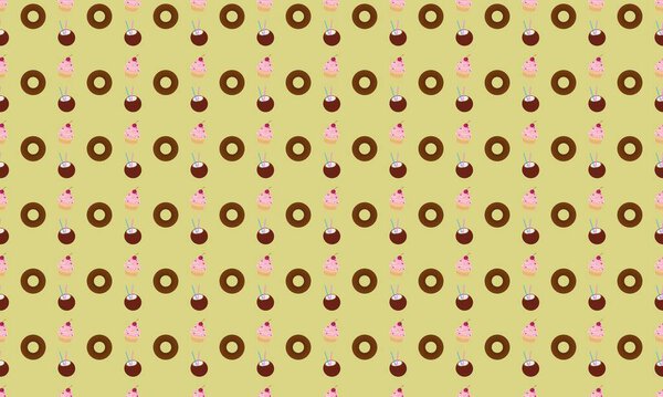 Colored background with different accessories