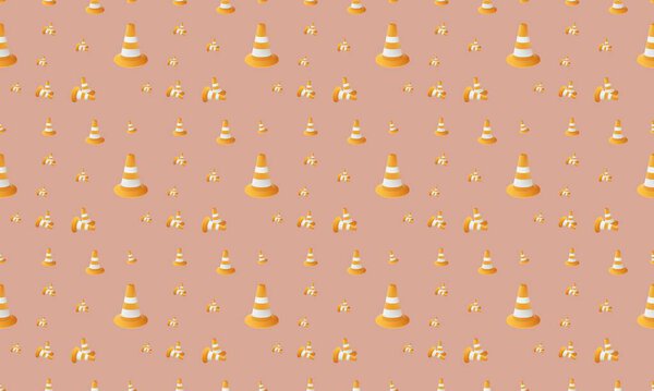 Colored background with different accessories