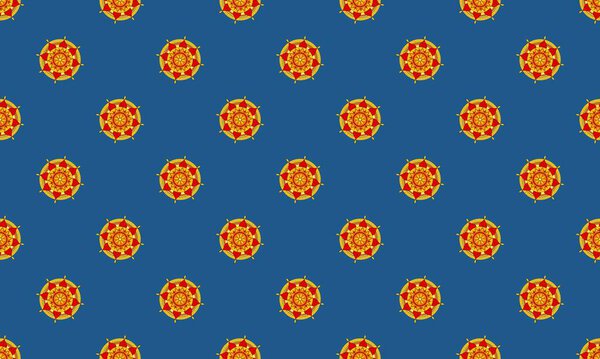 Colored background with different accessories