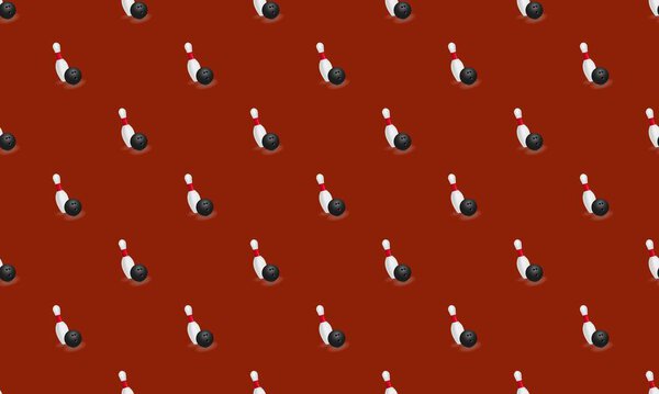 Colored background with different accessories